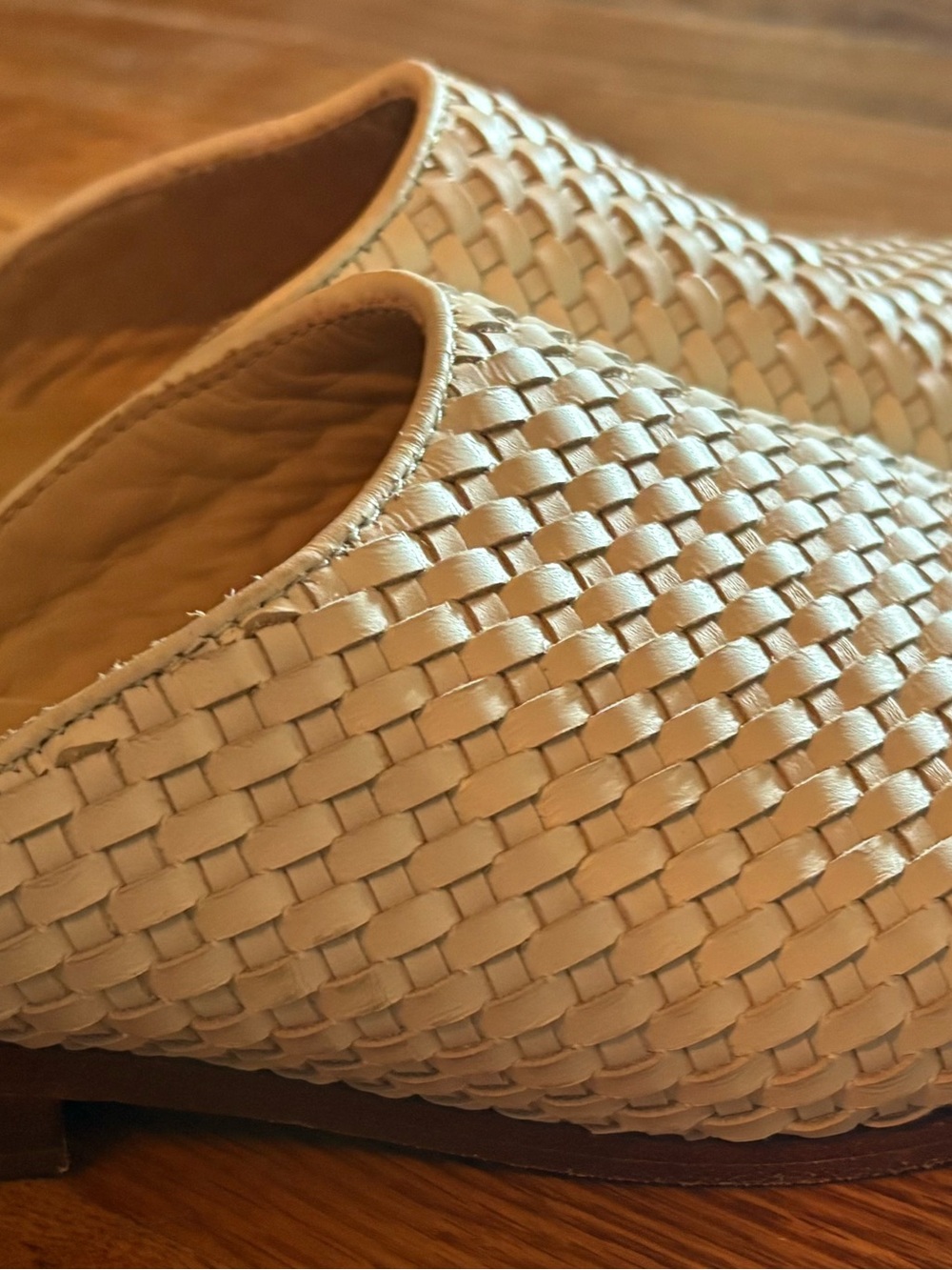 Nisolo Ama Woven Mule in Bone Size 8, EUC - Picture 2 of 6